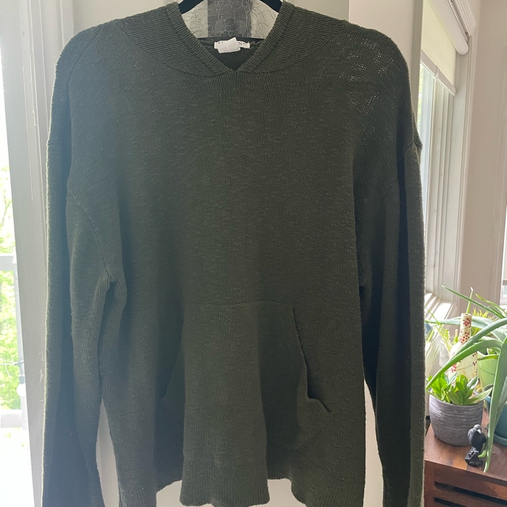 Green Knit 100% Cotton Sweater